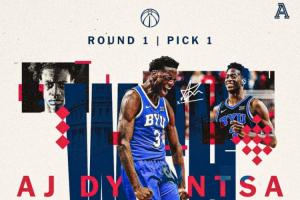 NBA选秀大会：奇才以状元签挑选AJ·迪班萨实至名归