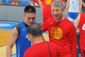 陈盈骏与郭士强、崔永熙同在龙狮效力过，共叙旧情畅谈往事