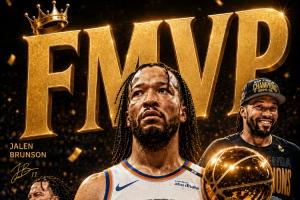 丰收赛季!布伦森一季摘得3座MVP:NBA杯MVP 东决MVP 总决赛MVP