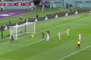 2022年世界杯戴维斯开场68秒破门，打进加拿大世界杯历史首球！